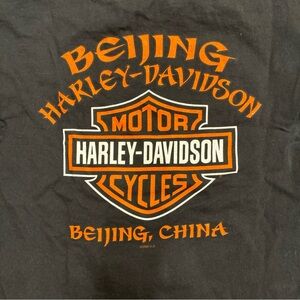 Harley-Davidson Beijing Black and Orange Tee large